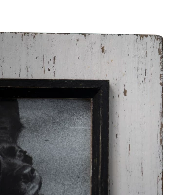 Rustic Black Plaid 5x7 Inch White Wood Decorative Picture Frame - Foreside Home & Garden 3 Rustic Black Plaid 5x7 Inch White Wood Decorative Picture Frame - Foreside Home & Garden