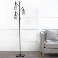 71" Lewis Tiffany Multi Light Floor Lamp (Includes LED Light Bulb) Bronze - JONATHAN Y -Lamps and Lighting Store GUEST 2d96e2ee 4670 412c ab11 cb5e708bf216