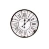24" Round Metal & Wood Wall Clock White - Storied Home