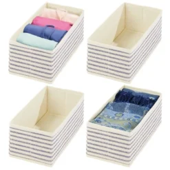 MDesign Soft Fabric Dresser Drawer And Closet Storage Organizer, 4 Pack -Lamps and Lighting Store GUEST 2ec0ff5f 2d7e 42de be5f 192e9e017169