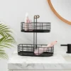 2 Tier Divided Wire Basket With Wood Handle Black - Brightroom™ 1 2 Tier Divided Wire Basket With Wood Handle Black - Brightroom™ -Lamps and Lighting Store GUEST 3070ab8f 7d9d 407e 901a fba4283d4f88