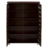 Adalwin Modern And Contemporary 2-Door Wooden Entryway Shoes Storage Cabinet - Dark Brown - Baxton Studio