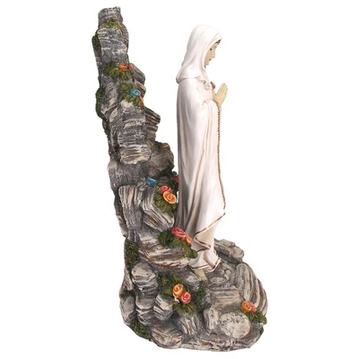 Design Toscano Blessed Virgin Mary Illuminated Garden Grotto Sculpture - Multicolored 5 Design Toscano Blessed Virgin Mary Illuminated Garden Grotto Sculpture - Multicolored - Image 3