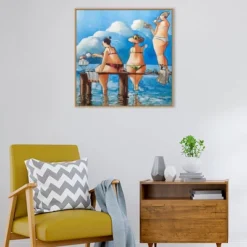 30" X 30" Tea Break On The Jetty By Ronald West Framed Canvas Wall Art Print - Amanti Art 15 30" X 30" Tea Break On The Jetty By Ronald West Framed Canvas Wall Art Print - Amanti Art -Lamps and Lighting Store GUEST 3b0794f9 b296 4b60 a7bd cbd823163a30