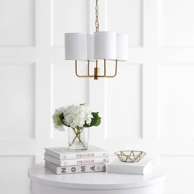 Elias Chandelier Brass/Gold - Safavieh 3 Elias Chandelier Brass/Gold - Safavieh