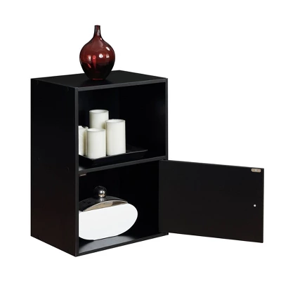 23.5" 1 Door Cabinet Black - Breighton Home 4 23.5" 1 Door Cabinet Black - Breighton Home - Image 2
