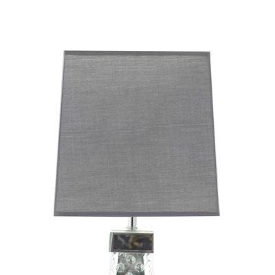 Contemporary Glass Mirrored Table Lamp Silver - Olivia & May 8 Contemporary Glass Mirrored Table Lamp Silver - Olivia & May - Image 6