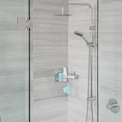 Stick N Lock Plus Kroma Combo Shower Basket Chrome - Better Living Products -Lamps and Lighting Store GUEST 3d96252b 9df8 4ff6 a396 2408d48b7e6b