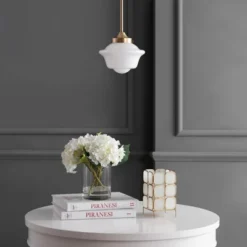 7.2" Adjustable Metal/Glass Kurtz Drop Pendant (Includes Energy Efficient Light Bulb) - JONATHAN Y 9 7.2" Adjustable Metal/Glass Kurtz Drop Pendant (Includes Energy Efficient Light Bulb) - JONATHAN Y -Lamps and Lighting Store GUEST 3e5c8d6e 9aff 444e b110 1c69a406a657