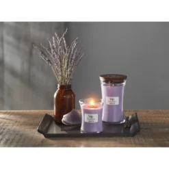 21.5oz Large Hourglass Jar Candle Lavender Spa - WoodWick -Lamps and Lighting Store GUEST 4019043c 4c12 45a1 9984 df3c8a694dbd