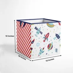 Bacati - Space Multicolor Boys Cotton Storage Box Small 10 Bacati - Space Multicolor Boys Cotton Storage Box Small -Lamps and Lighting Store GUEST 405f69fa b4b4 4eef a203 952931a312aa
