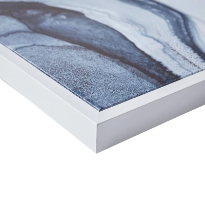 (Set Of 2) 23.5" X 29.5"Ethereal Printed Framed Canvas Decorative Wall Art Set Blue 7 (Set Of 2) 23.5" X 29.5"Ethereal Printed Framed Canvas Decorative Wall Art Set Blue - Image 5