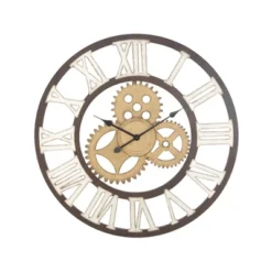 Metal Gear Wall Clock Brown - Olivia & May -Lamps and Lighting Store GUEST 40a37547 aaea 470b b8e7 f6d2c3e019c2