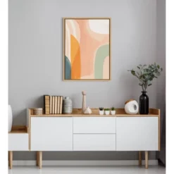 18" X 24" Sylvie Sunrise Over Marrakesh Framed Canvas By Kate Aurelia Holloway Natural - Kate & Laurel All Things Decor -Lamps and Lighting Store GUEST 40ac93b5 3ef2 477c 8640 e80414a79dfe