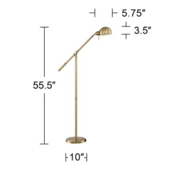 360 Lighting Dawson Traditional Pharmacy Floor Lamp 55" Tall Brass Metal Adjustable Boom Arm Dome Head For Living Room Reading Bedroom Office 15 360 Lighting Dawson Traditional Pharmacy Floor Lamp 55" Tall Brass Metal Adjustable Boom Arm Dome Head For Living Room Reading Bedroom Office -Lamps and Lighting Store GUEST 4166f241 a923 480c 91af d054b2d7f854