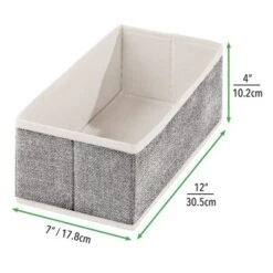 MDesign Soft Fabric Dresser Drawer And Closet Storage Organizer, 4 Pack -Lamps and Lighting Store GUEST 41f7f75b 4d52 4b63 bcc7 0a46325001bc