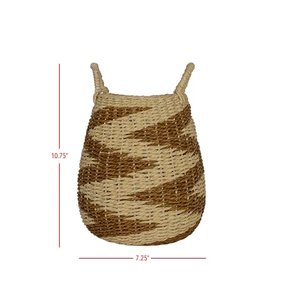 Brown Basket Woven Rope By Foreside Home & Garden 7 Brown Basket Woven Rope By Foreside Home & Garden - Image 5