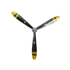 31" X 27" Metal Airplane Propeller 3 Blade Wall Decor With Aviation Detailing Black - Olivia & May -Lamps and Lighting Store GUEST 4290253c 3392 4083 b65a 32032795b6ce