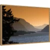 23" X 16" Scenic View Of The Columbia River Gorge By David Frazier Danita Delimont Framed Canvas Wall Art - Amanti Art
