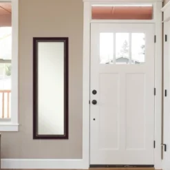 18" X 52" Non-Beveled Signore Bronze Wood On The Door Mirror - Amanti Art -Lamps and Lighting Store GUEST 4436a76b 76a6 4e52 a32a e43326dd9dc6