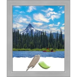 Amanti Art Vista Brushed Nickel Narrow Picture Frame -Lamps and Lighting Store GUEST 4446d576 e1db 40cf 9f7c 59dc0b0cc135