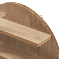 Brown Wooden Moon Shelf, Rustic Wall Home Decor, Crystal Holder For Stones Display And Essential Oils (12 X 12 X 3 In) -Lamps and Lighting Store GUEST 462868af b5ba 49af 9dd4 d5c58463c1f4