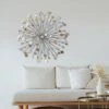 LuxenHome Silver, Black, And Gold Iron Metal Round Abstract Wall Decor -Lamps and Lighting Store GUEST 475b2ce9 1fb5 4fbf bb5a e9ce1d5473e7