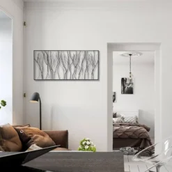 LuxenHome Black Abstract Trees Rectangular Metal Wall Decor 13 LuxenHome Black Abstract Trees Rectangular Metal Wall Decor -Lamps and Lighting Store GUEST 4808a6ce 1485 49ac a1f6 a0c507b4b06d