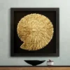 Dahlia Studios Nautilus Feathers Gold 31 1/2" Square Wall Art -Lamps and Lighting Store GUEST 48ebe9ea 45fc 48f7 a4c3 6f95af63d52d