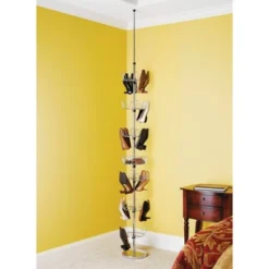 Whitmor Floor To Ceiling Shoe Spinner Silver 10 Whitmor Floor To Ceiling Shoe Spinner Silver -Lamps and Lighting Store GUEST 4b6ac227 39ed 401b 85de 1a49a4e857ea