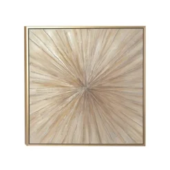 Canvas Starburst Radial Framed Wall Art With Gold Frame Brown - Olivia & May 15 Canvas Starburst Radial Framed Wall Art With Gold Frame Brown - Olivia & May -Lamps and Lighting Store GUEST 4bdbe456 ea69 4b67 8857 fae8eff9759f