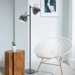 61" 2-Light Miles Floor Lamp Matte Black - Globe Electric -Lamps and Lighting Store GUEST 4bef7703 7a8f 46e6 9b5e b06cc99ada7d