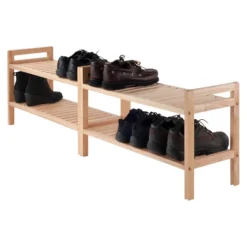 2pc Mercury Stackable Shoe Rack Set Natural - Winsome 14 2pc Mercury Stackable Shoe Rack Set Natural - Winsome -Lamps and Lighting Store GUEST 4d5d54bf 1214 4537 80c0 c110929c877a