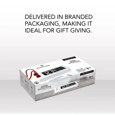 Marathon Hotel Collection LED Colour Display Fast Dual USB Charging Alarm Clock 12 Marathon Hotel Collection LED Colour Display Fast Dual USB Charging Alarm Clock - Image 10