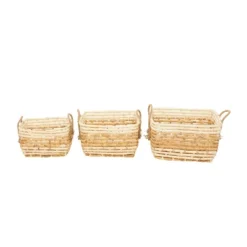 Set Of 3 Contemporary Sea Grass Storage Baskets Brown - Olivia & May 15 Set Of 3 Contemporary Sea Grass Storage Baskets Brown - Olivia & May -Lamps and Lighting Store GUEST 4e022305 899c 4090 9dda 91f0c7fb80be