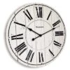 18" Plank Wood Wall Clock White - Westclox -Lamps and Lighting Store GUEST 4e62e516 b7f1 415b 9a15 1f13c1577f73