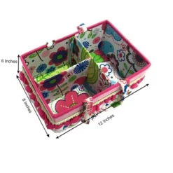 Bacati - Botanical Pink Storage Caddy -Lamps and Lighting Store GUEST 4fbd5bf2 7406 45b6 b18a fdf3c8f013e7