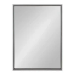 19" X 24" Gibson Decorative Framed Wall Mirror Gray/White - Kate & Laurel All Things Decor