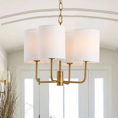 Elias Chandelier Brass/Gold - Safavieh 7 Elias Chandelier Brass/Gold - Safavieh - Image 5
