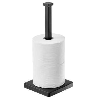 MDesign Modern Metal Free-Standing Toilet Paper Stand, Holds 3 Rolls 10 MDesign Modern Metal Free-Standing Toilet Paper Stand, Holds 3 Rolls - Image 8