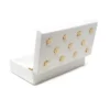 Classic Touch White Wooden Decorative Box With Gold Flower Beads 1 Classic Touch White Wooden Decorative Box With Gold Flower Beads -Lamps and Lighting Store GUEST 5085fcd5 8475 45cf bd2d d909d77c950e