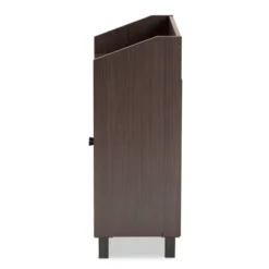 Rossin Wood 2 Door Entryway Shoe Cabinet - Baxton Studio -Lamps and Lighting Store GUEST 50d9bada 1b41 4023 b115 4dc0cd07f2f0