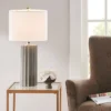 Tristan Ceramic Wood (Includes LED Light Bulb) Table Lamp With White Base And Cream Shade - Ink+Ivy -Lamps and Lighting Store GUEST 512b8365 cb5c 41cc 930a 9f8dcf8181f4