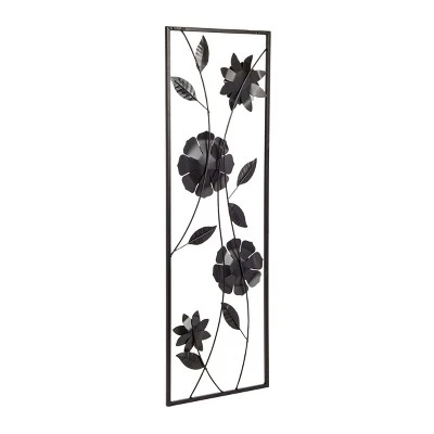 Juvale Metal Framed Flower Wall Decor For Living Room, Floral Art For Home Gifts, Wedding & Housewarming, 12 X 35 In 8 Juvale Metal Framed Flower Wall Decor For Living Room, Floral Art For Home Gifts, Wedding & Housewarming, 12 X 35 In - Image 6