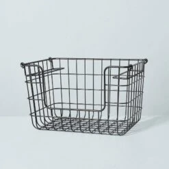 Stacking Wire Storage Basket Matte Black - Hearth & Hand™ With Magnolia 11 Stacking Wire Storage Basket Matte Black - Hearth & Hand™ With Magnolia -Lamps and Lighting Store GUEST 51760ad1 4cd5 42e5 ad63 e77e3d305d6d