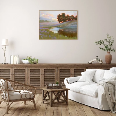 42" X 32" Pastel Lupin By Ed Penniman Framed Canvas Wall Art Print - Amanti Art 6 42" X 32" Pastel Lupin By Ed Penniman Framed Canvas Wall Art Print - Amanti Art - Image 4