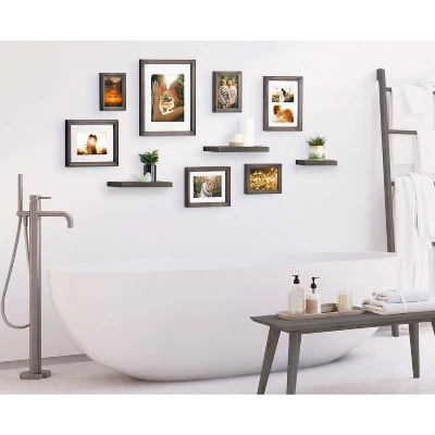 10pc Bordeaux Frame Box Set Dark Charcoal Gray - Kate & Laurel All Things Decor 8 10pc Bordeaux Frame Box Set Dark Charcoal Gray - Kate & Laurel All Things Decor - Image 6