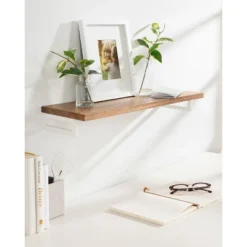24" X 3" Lankford Wood Shelf Natural/White - Kate & Laurel All Things Decor 17 24" X 3" Lankford Wood Shelf Natural/White - Kate & Laurel All Things Decor -Lamps and Lighting Store GUEST 530d1710 25d0 43d7 b47a c0068c0beec9
