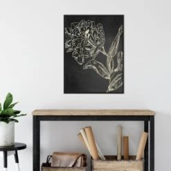 22" X 30" Golden Flower Folklore II By Asia Jensen Framed Canvas Wall Art Black - Amanti Art -Lamps and Lighting Store GUEST 53359e9e e2f8 4165 99c3 c593eca0cbe6