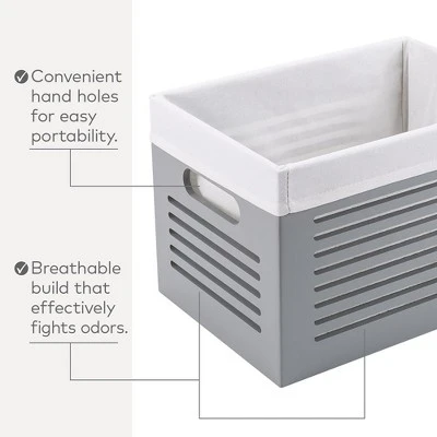 Creative Scents Wooden Gray Storage Bins - Small 5 Creative Scents Wooden Gray Storage Bins - Small - Image 3